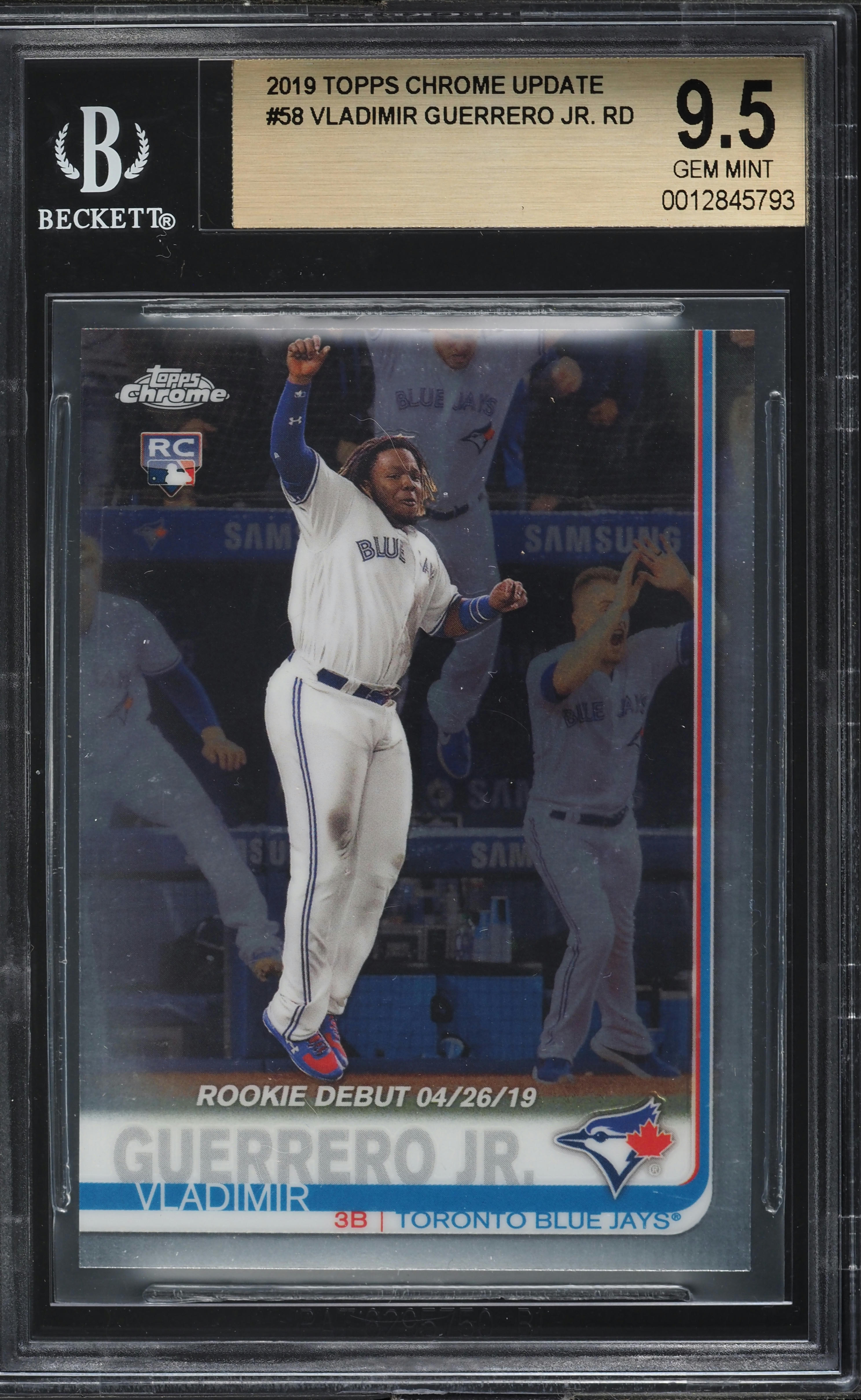 MLBカード　 vladimir guerrero jr. RC auto Vladimir Guerrero Jr. 2019 Topps Chrome #RA-VGJ Rookie Auto