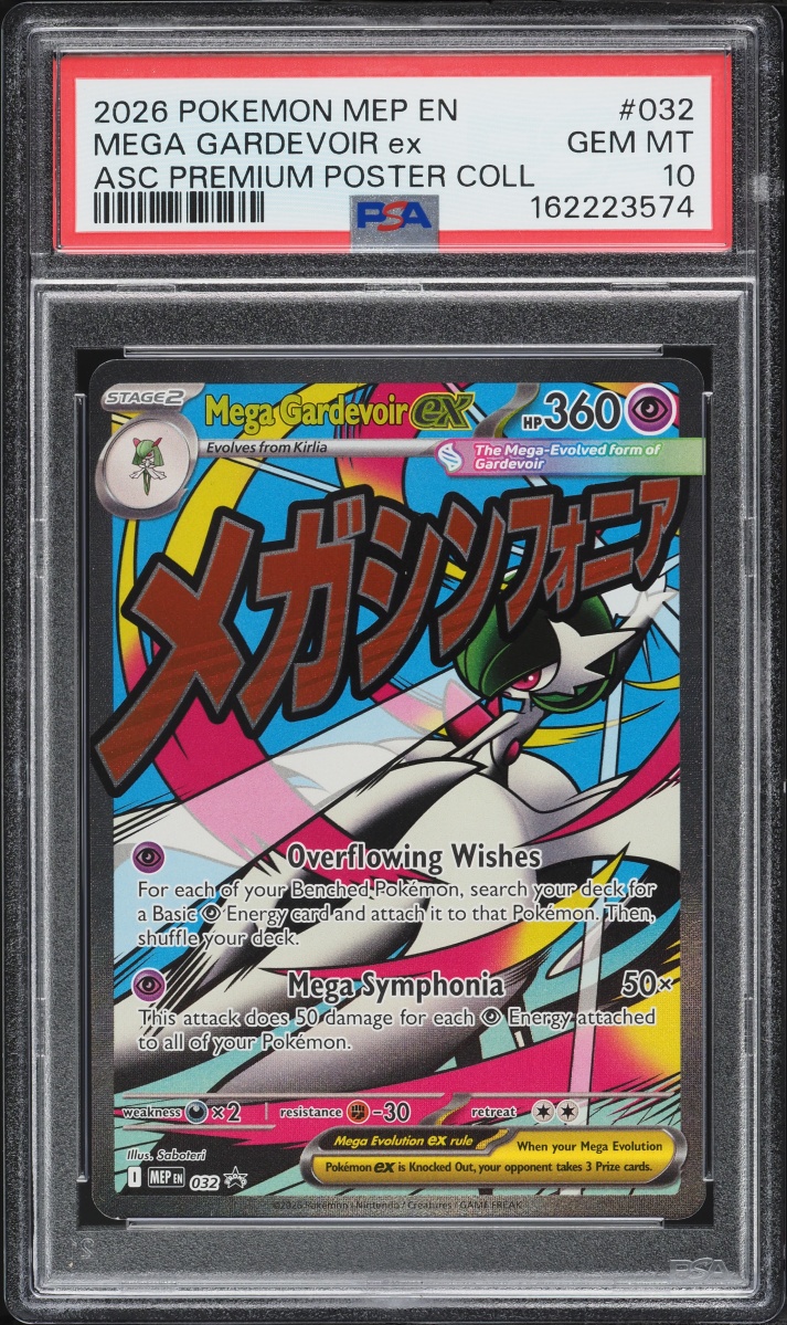 2026 Pokemon Mega Promo Ascended Heroes Premium Full Art Mega Gardevoir Ex #32 PSA 10 GEM MINT