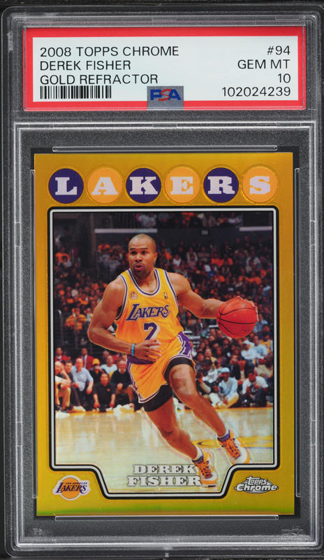 2008 Topps Chrome Refractor Russell Westbrook ROOKIE #184 PSA 10