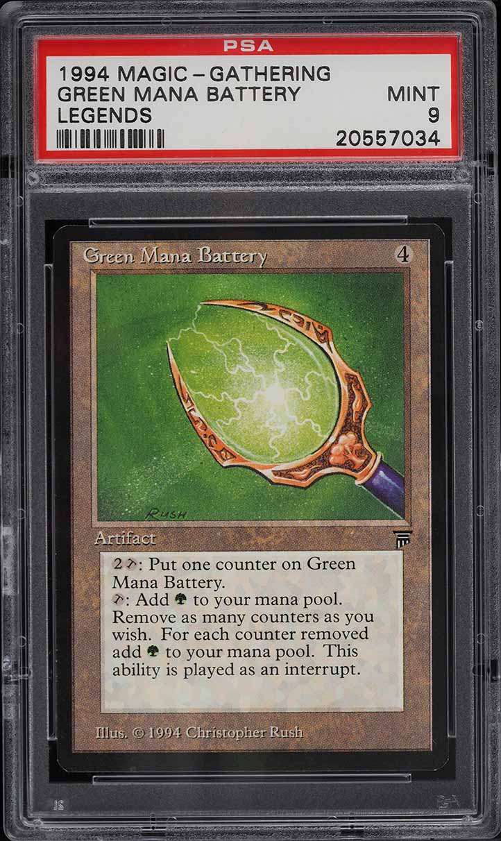 1994 Magic The Gathering MTG Legends Mana Matrix R A PSA 9 MINT on