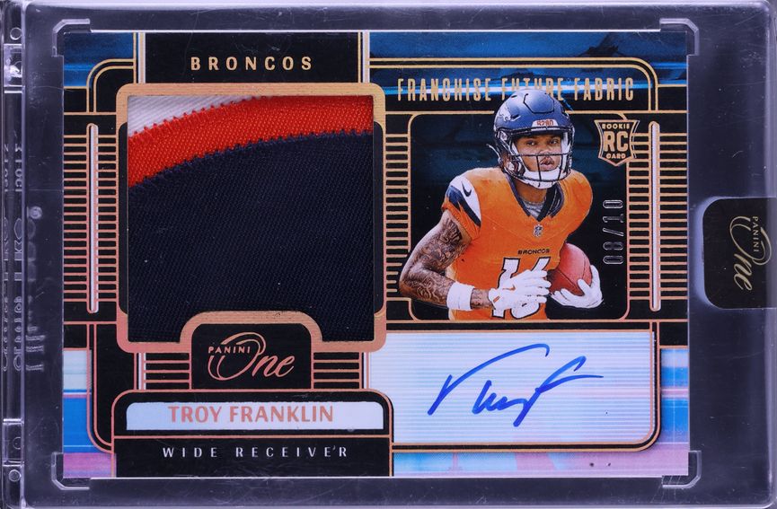 2023 Wild Card American Metallix R/B 1 Sparkle Troy Franklin RC 4