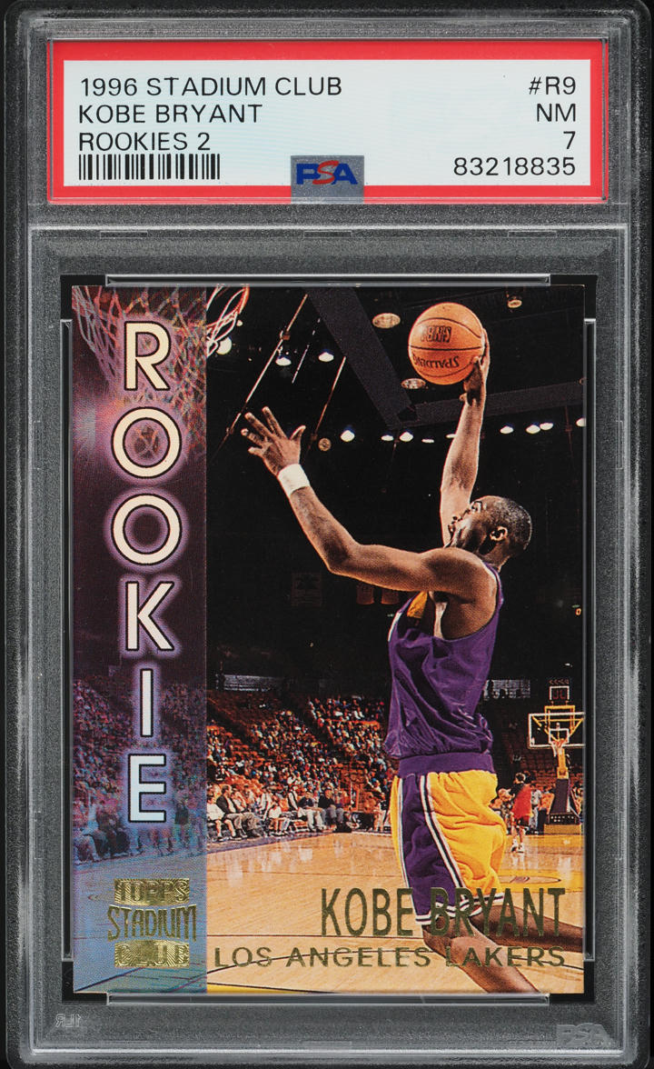 1996 Stadium Club Rookies 2 Kobe Bryant ROOKIE #R9 PSA 10