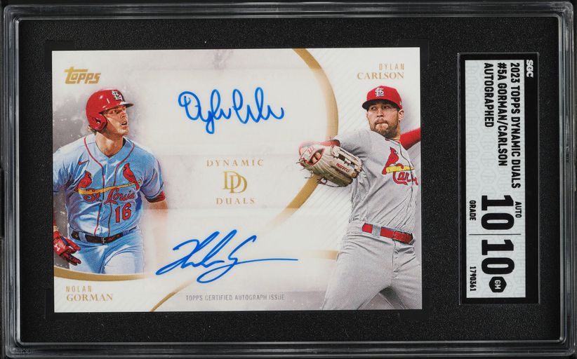 2023 Topps Dynasty Design Variation Gold Nolan Gorman RC PATCH