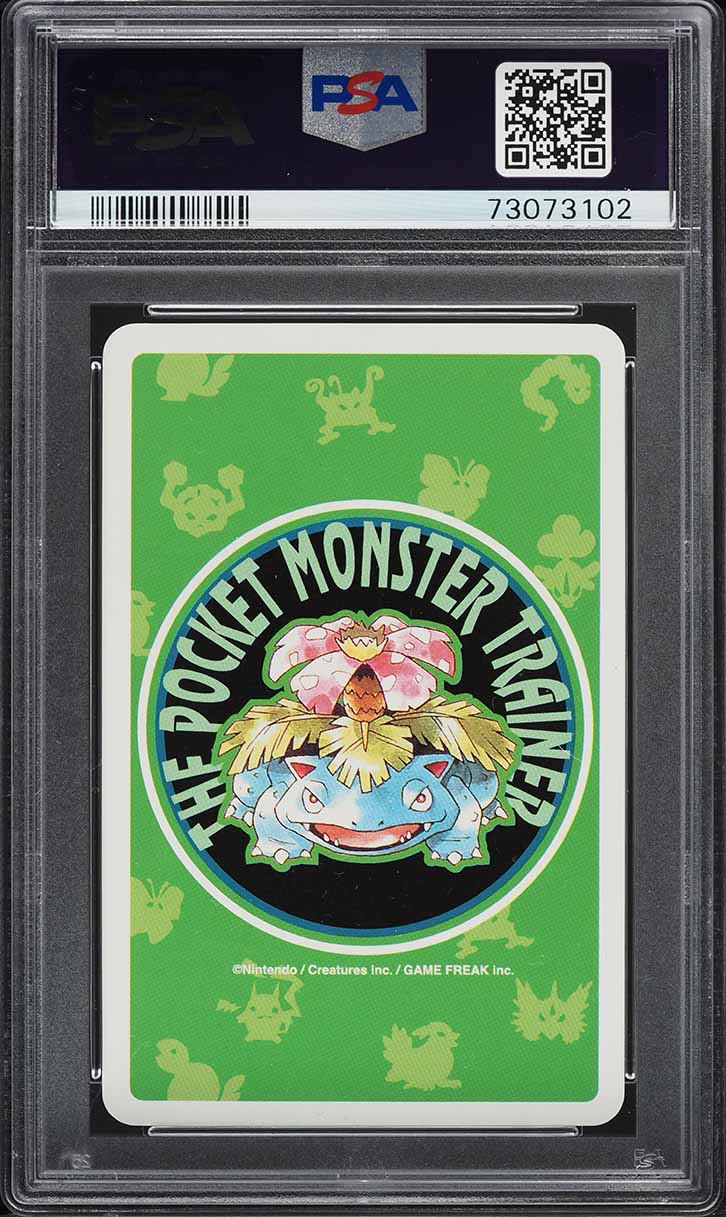 1996 Pokemon Japanese Green Poker Set Nintendo Playing Card Charizard #6 PSA 10