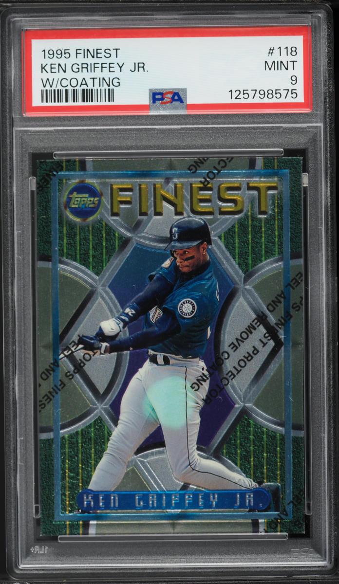 1995 Finest w/ Coating Ken Griffey Jr. #118 PSA 9 MINT