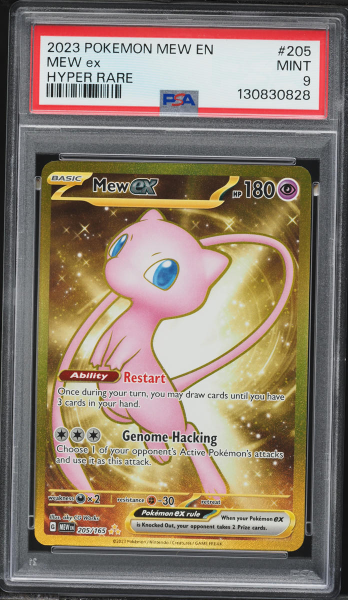 2023 Pokemon Scarlet & Violet 151 Full Art Mew ex #205 PSA 9 MINT