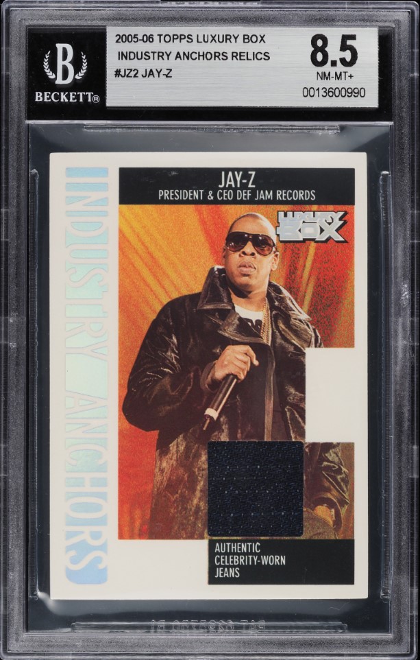 2005 Topps Chrome Black Refractor Jay-Z /399 #217 PSA 9 MINT on