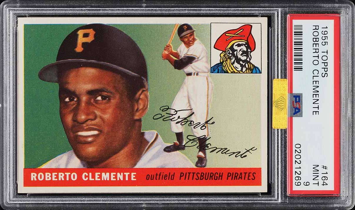1955 Topps Roberto Clemente ROOKIE #164 MBA PSA 9 MINT (PWCC-A)