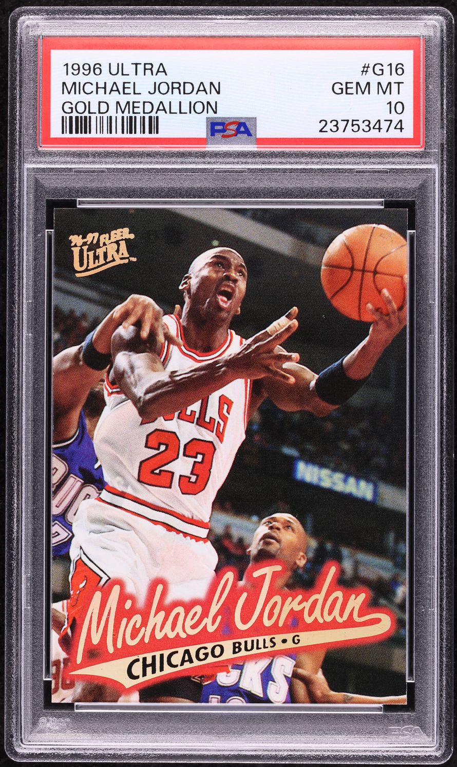 1996 Ultra Gold Medallion Michael Jordan #G16 PSA 10 GEM MINT