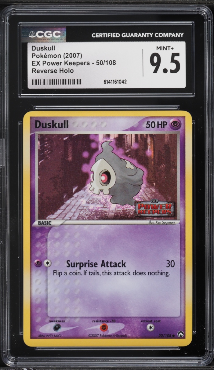 2007 Pokemon EX Power Keepers Reverse Holo Duskull #50 CGC 9.5 MINT+