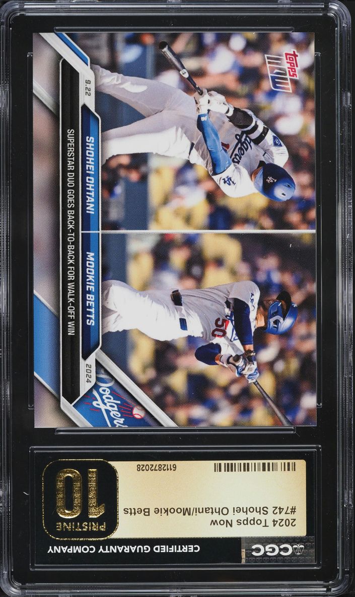 2024 Topps Now Shohei Ohtani Mookie Betts #742 CGC 10 PRISTINE