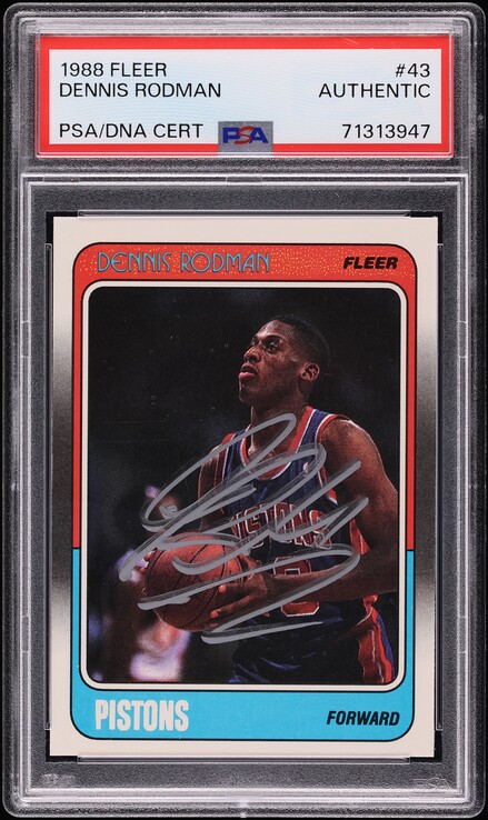 2005 SP Signature Edition Dennis Rodman Scottie Pippen AUTO /25