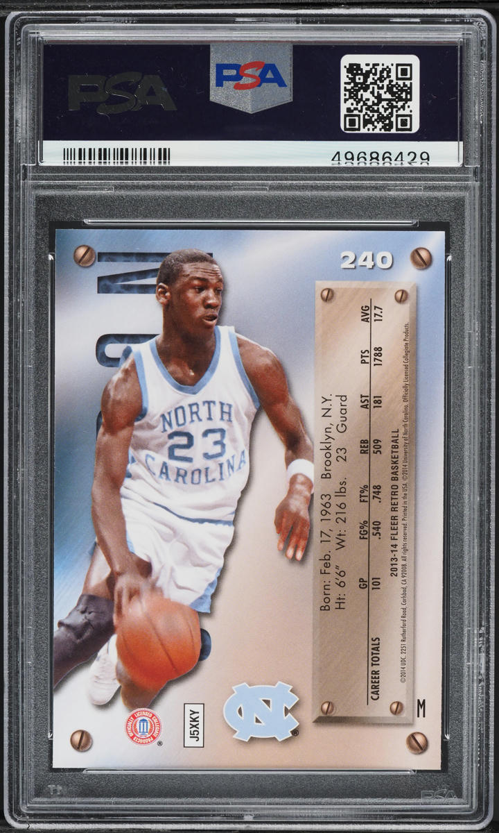 2013 Fleer Retro Metal Universe Michael Jordan #240 PSA 10 GEM MINT