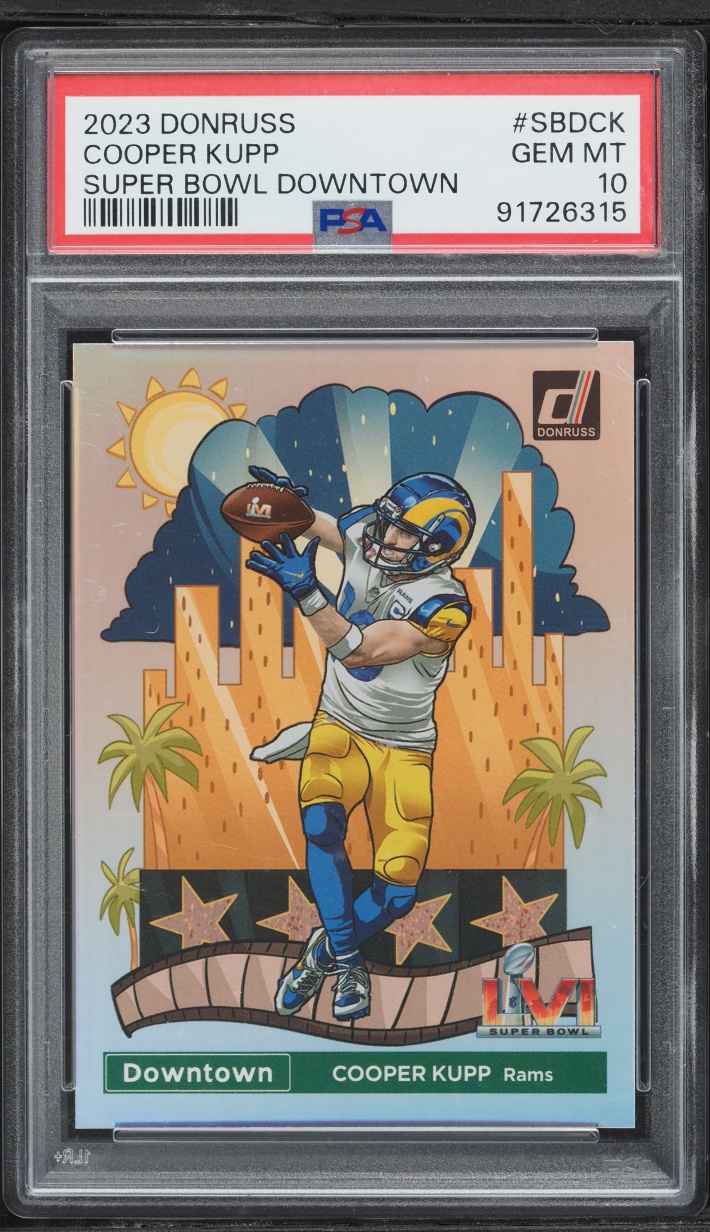 2023 Donruss Super Bowl Downtown Cooper Kupp #SBD-CK PSA 10 GEM MINT