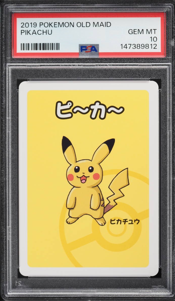 2019 Pokemon Japanese Playing Cards Old Maid Pikachu PSA 10 GEM MINT