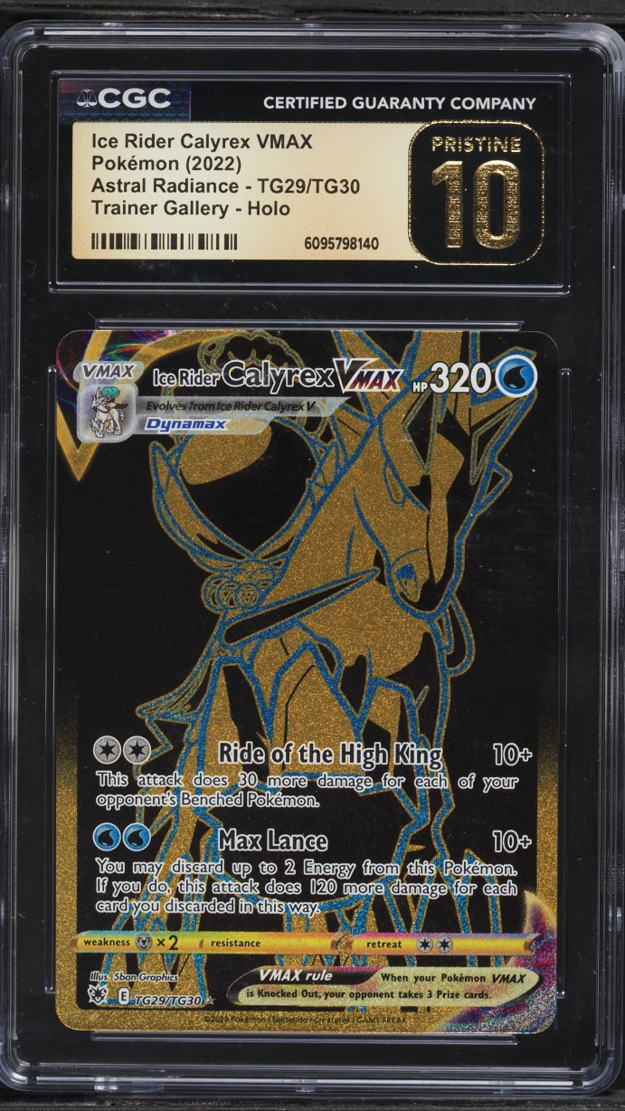 2022 Pokemon Sword & Shield Astral Radiance CHR Ice Rider Calyrex VMAX #TG29 CGC 10 PRISTINE