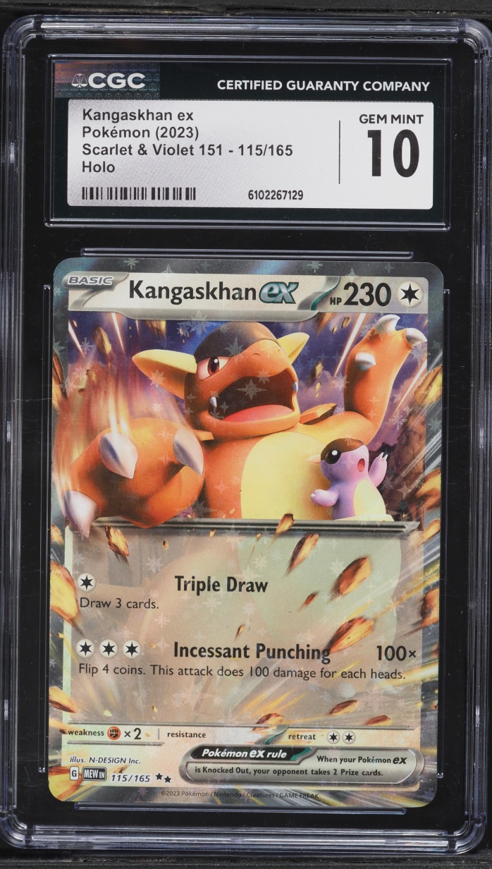 2023 Pokemon Scarlet & Violet 151 Holo Kangaskhan ex #115 CGC 10 GEM MINT
