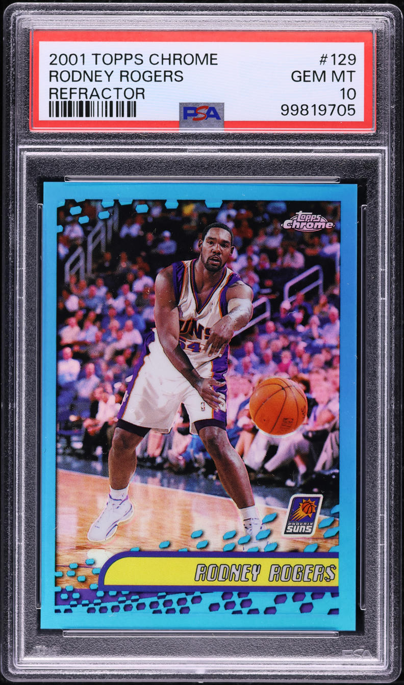 2001 Topps Chrome Refractor Rodney Rogers #129 PSA 10 GEM MINT