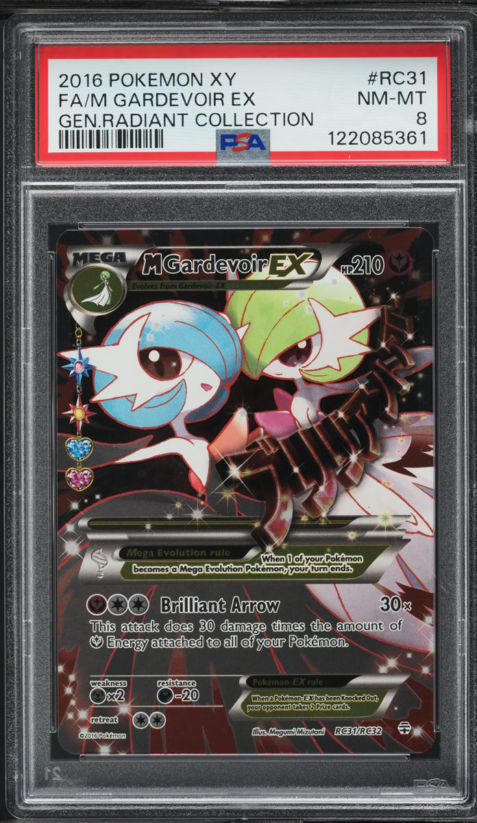 2016 Pokemon XY Generations Radiant Collection M Gardevoir EX #RC31 PSA 8 NM-MT