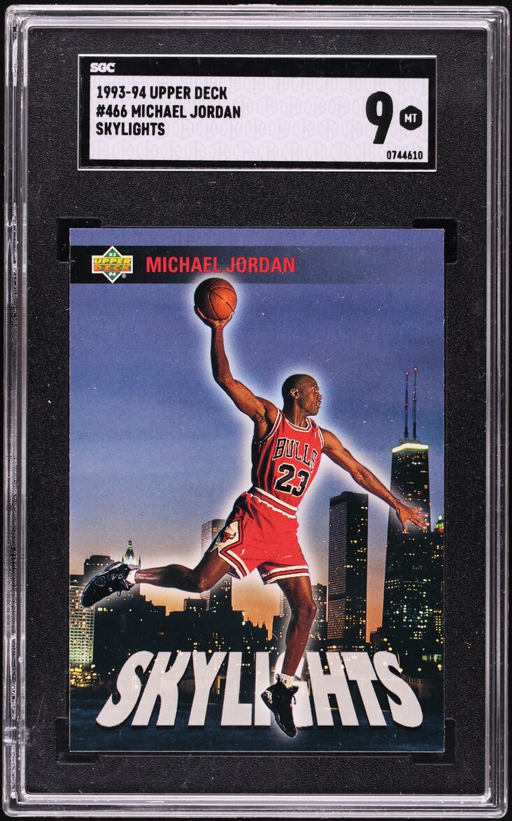 1993 Upper Deck Skylights Michael Jordan #466 SGC 9 MINT