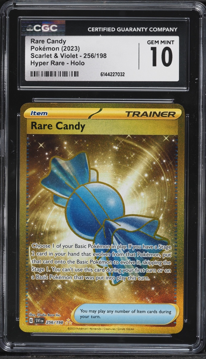 2023 Pokemon Scarlet & Violet Gold Rare Candy #256 CGC 10 GEM MINT