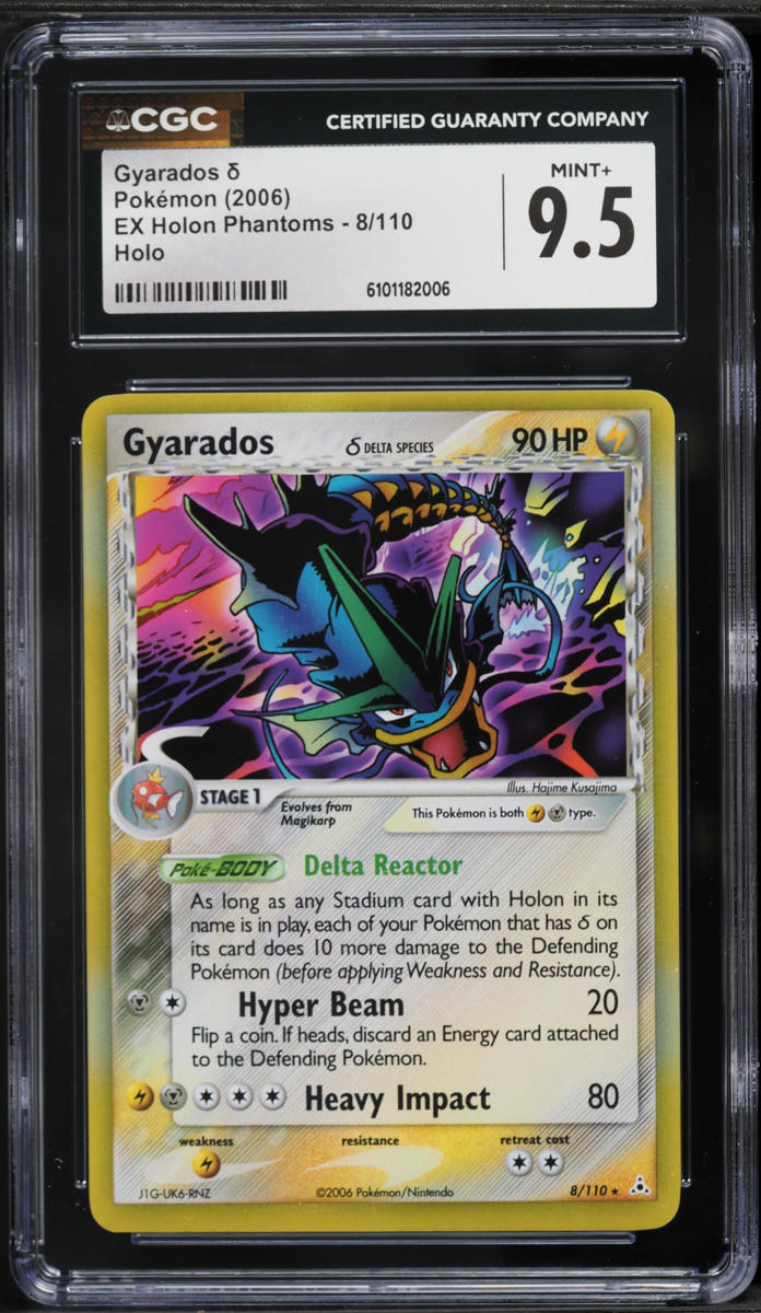 2006 Pokemon EX Holon Phantoms Holo Gyarados #8 CGC 9.5 MINT+