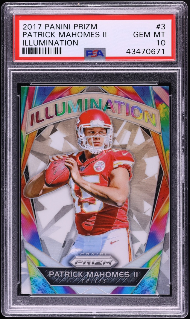 2017 Panini Prizm Illumination Patrick Mahomes II ROOKIE #3 PSA 10 GEM MINT - Photo 1