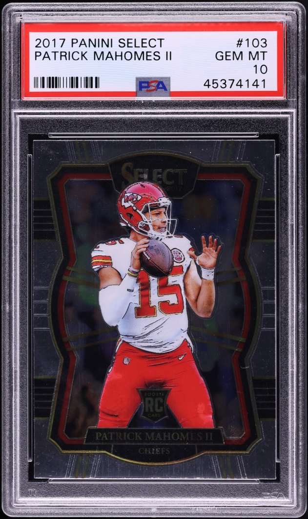 2017 Select Premier Level Patrick Mahomes II ROOKIE #103 PSA 10 GEM MINT - Photo 1