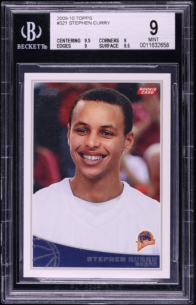 2009 Topps Basketball Stephen Curry ROOKIE #321 BGS 9 MINT - Photo 1