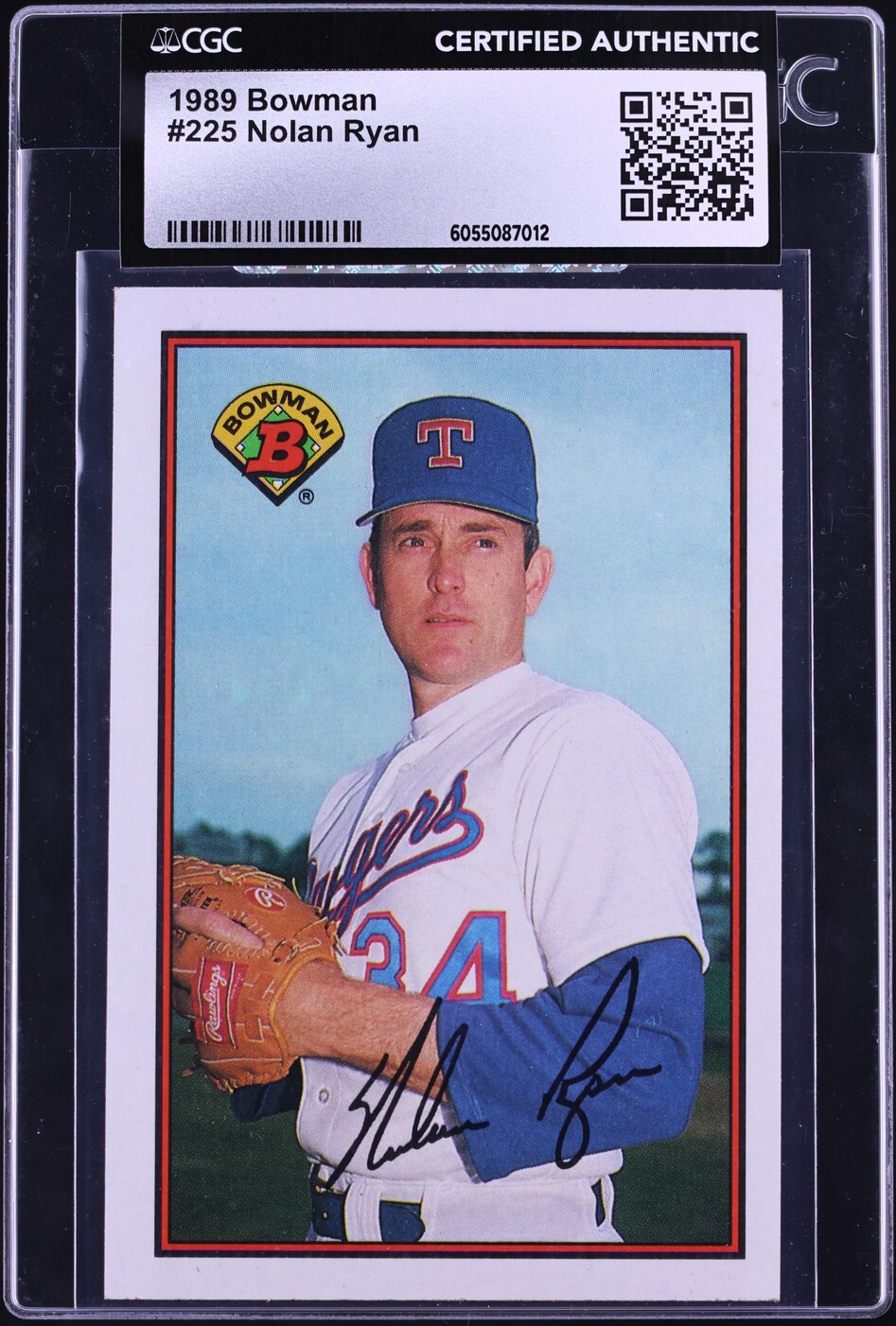 1989 Bowman Nolan Ryan #225 CGC AUTH