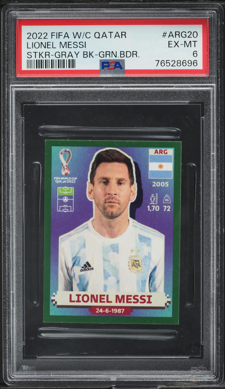 2022 Panini Prizm World Cup Qatar Lionel Messi #7 PSA 9 MINT