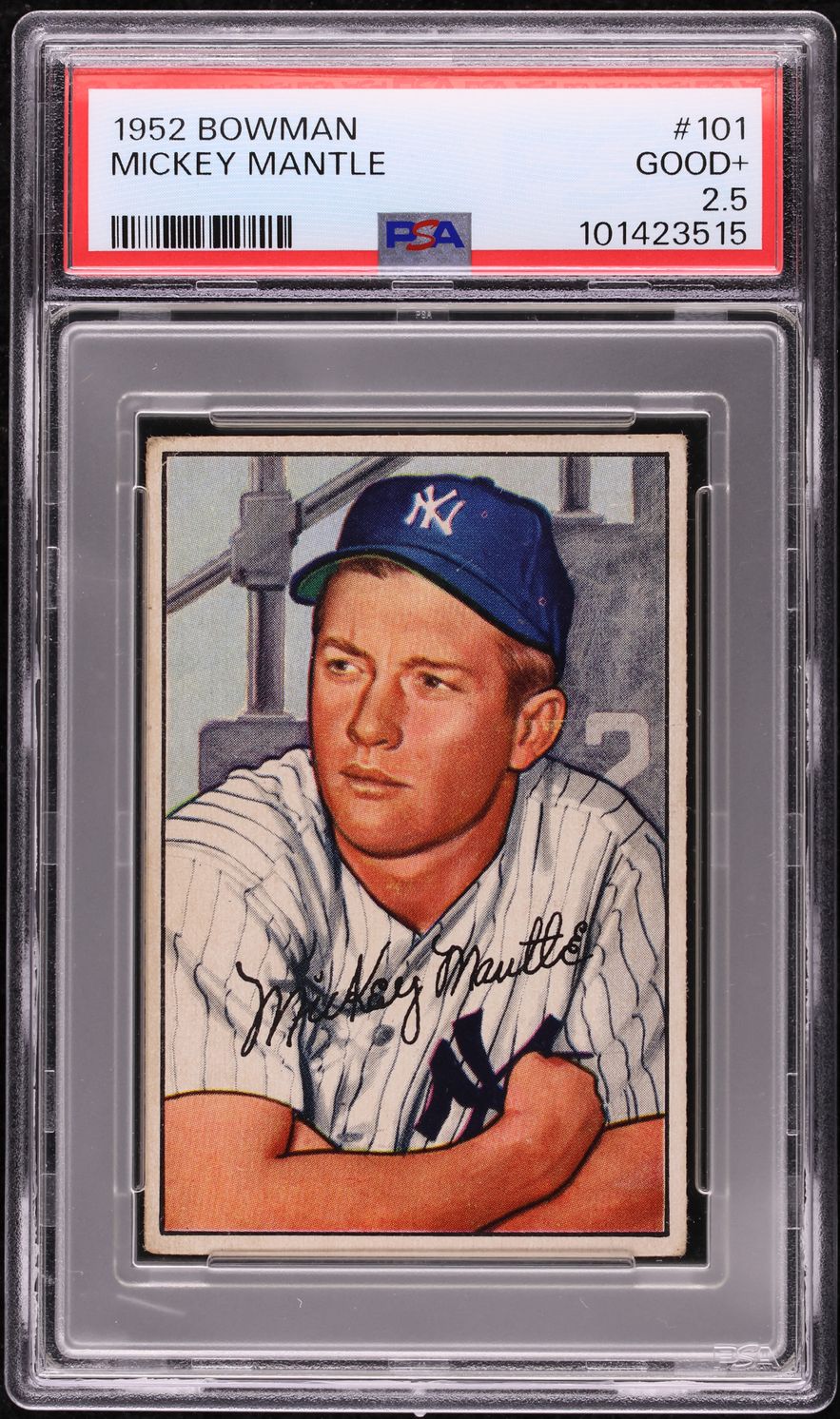 1952 Bowman Mickey Mantle #101 PSA 2.5 GD+