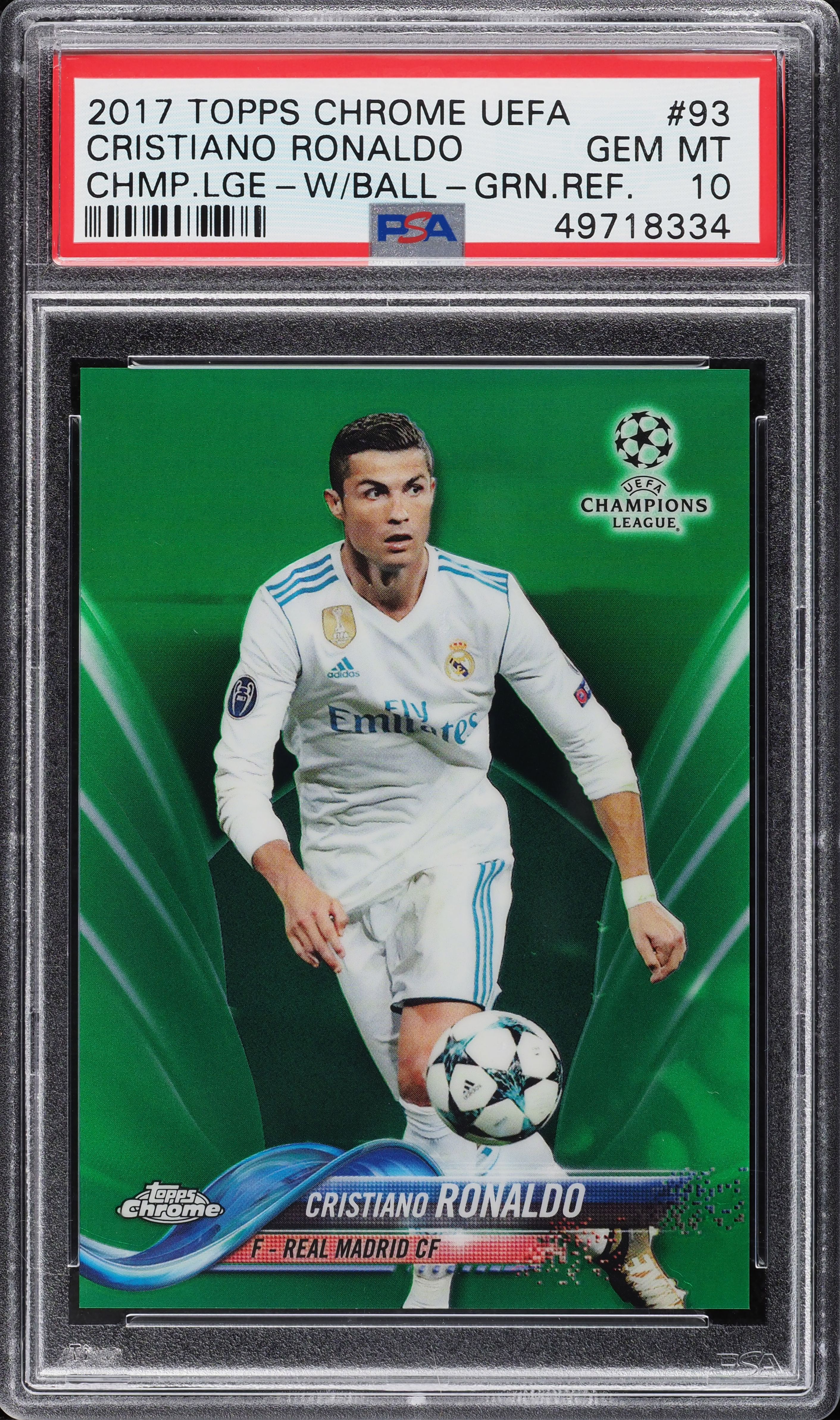 Topps chrome 2017 Cristiano Ronaldo
