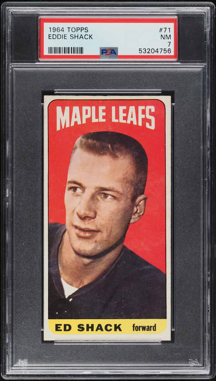 1964 Topps Hockey Eddie Shack #71 PSA 7 NRMT