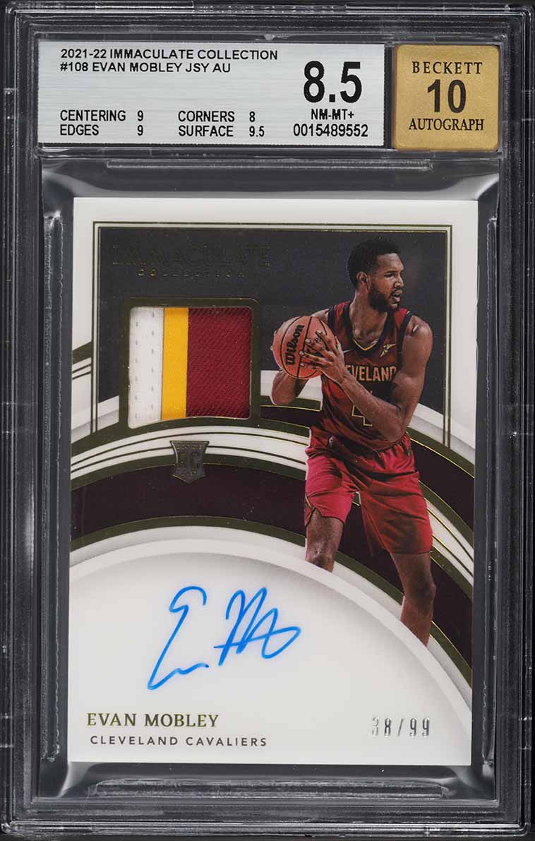 2021 Panini Contenders Optic Variation Evan Mobley ROOKIE AUTO