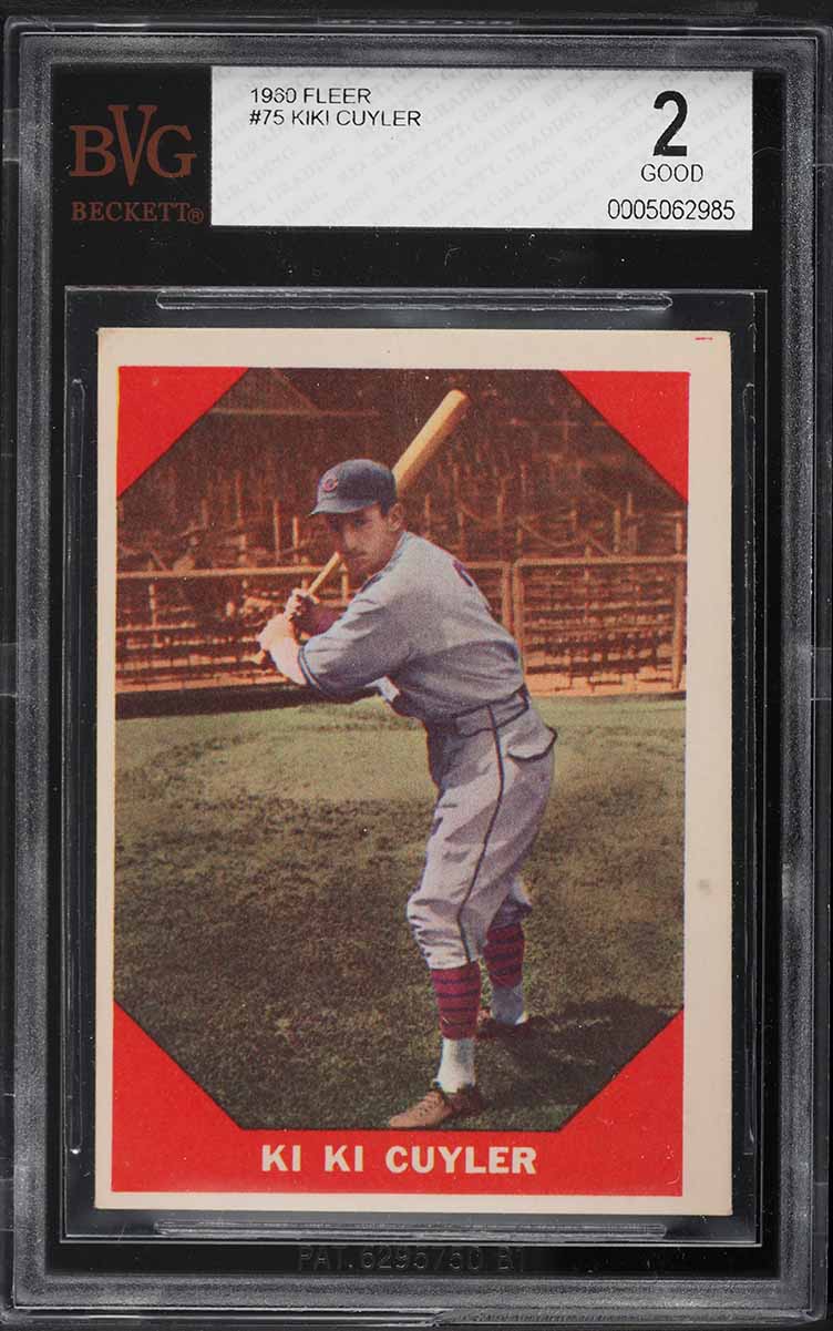 1960 Fleer Kiki Cuyler #75 BVG 2 GD