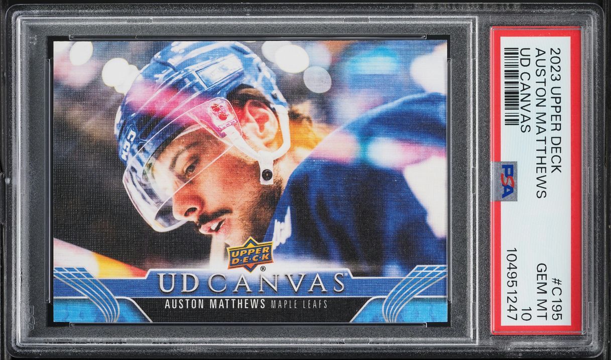 2023 Upper Deck Canvas Auston Matthews #C195 PSA 10 GEM MINT
