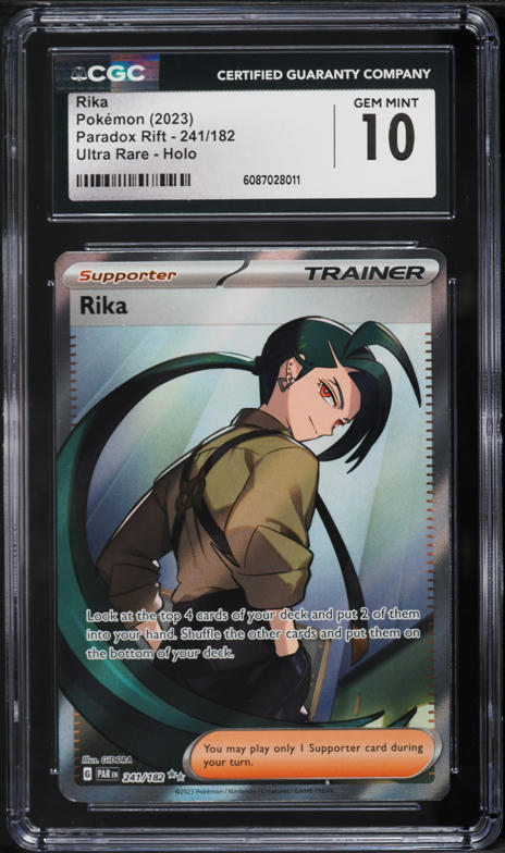 2023 Pokemon Scarlet & Violet Paradox Rift Full Art Rika #241 CGC