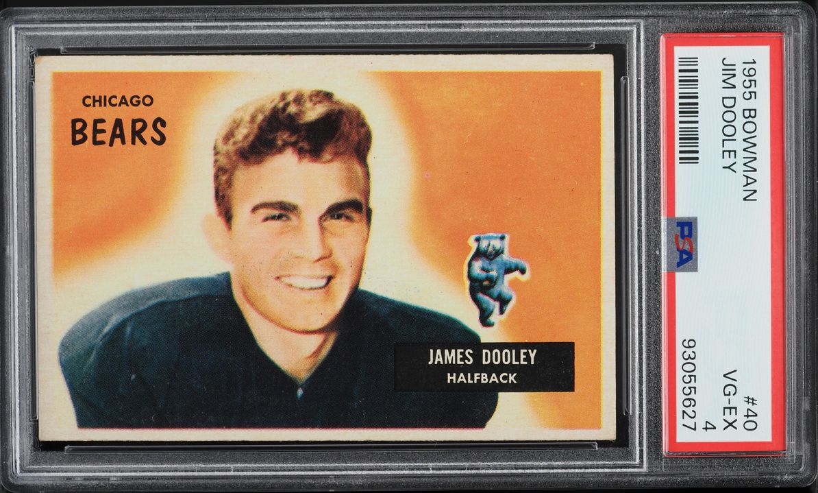 1955 Bowman Football Jim Dooley #40 PSA 4 VGEX