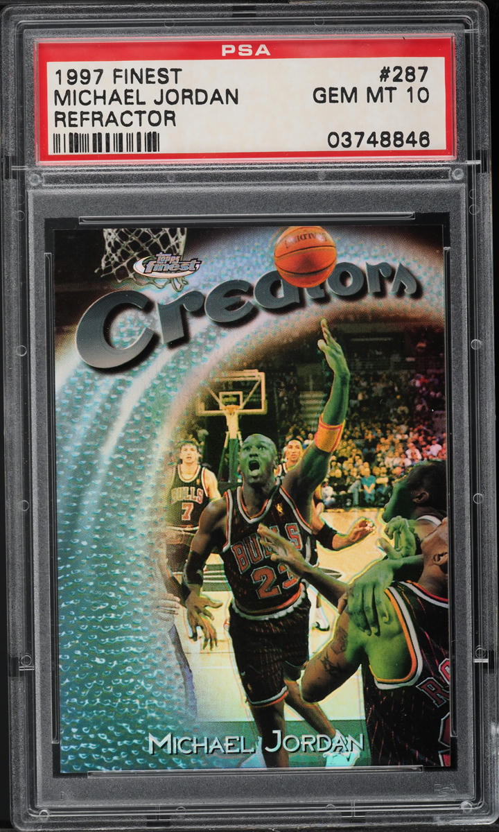 1997 Finest Refractor Michael Jordan /1090 #287 PSA 10 GEM MINT