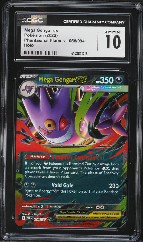 2025 Pokemon Japanese Mega Dream Ex SAR Mega Gengar ex #240 CGC 10