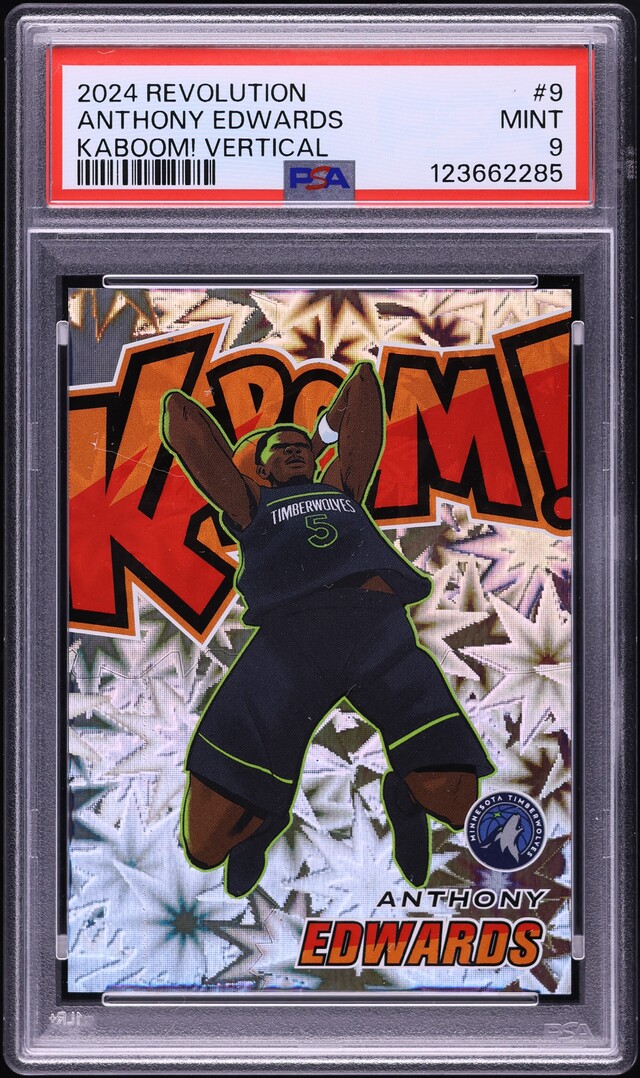 2024 Panini Revolution Kaboom! Vertical Anthony Edwards #9 PSA 9 MINT