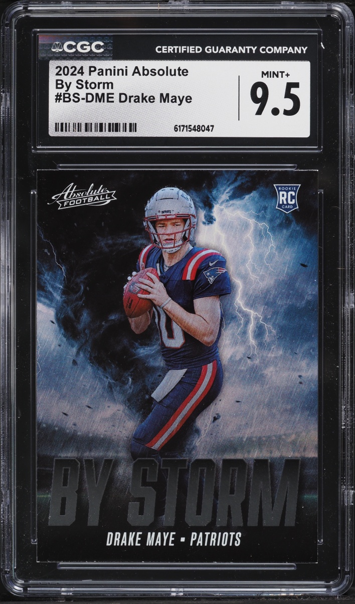 2024 Absolute By Storm Drake Maye ROOKIE #BS-DME CGC 9.5 MINT+