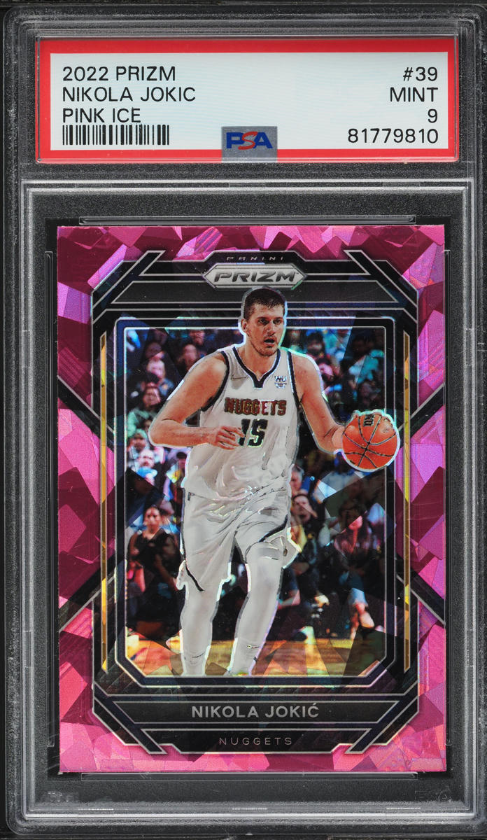 2022 Panini Prizm Pink Ice Nikola Jokic #39 PSA 9 MINT