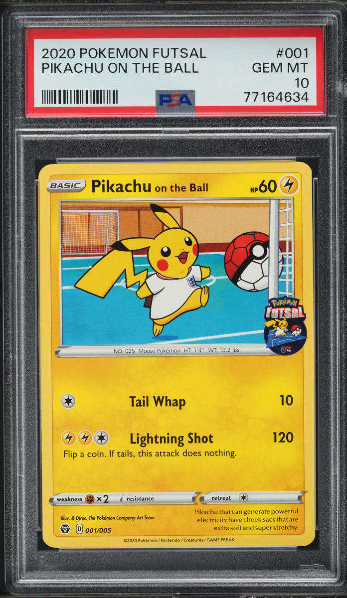 2020 Pokemon Sword & Shield Futsal Pikachu On The Ball #1 PSA 10 GEM MINT