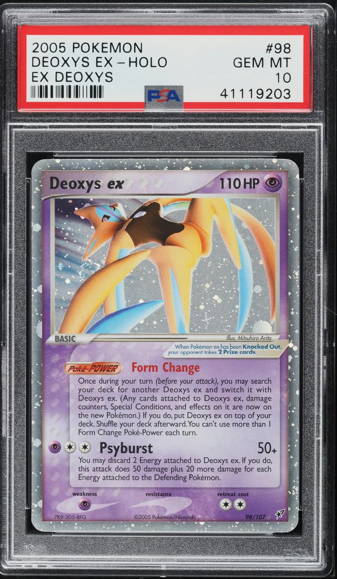 2005 Pokemon EX Deoxys Holo Deoxys ex #98 PSA 10 GEM MINT