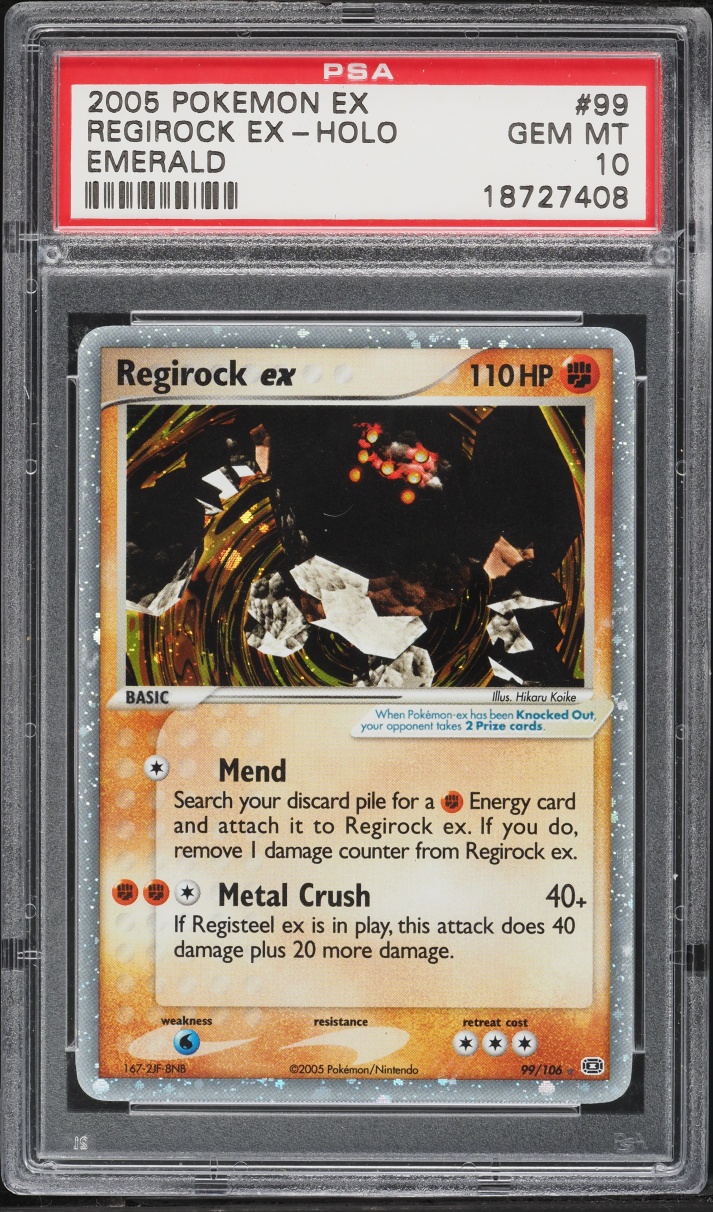 2005 Pokemon EX Emerald Holo Regirock ex #99 PSA 10 GEM MINT
