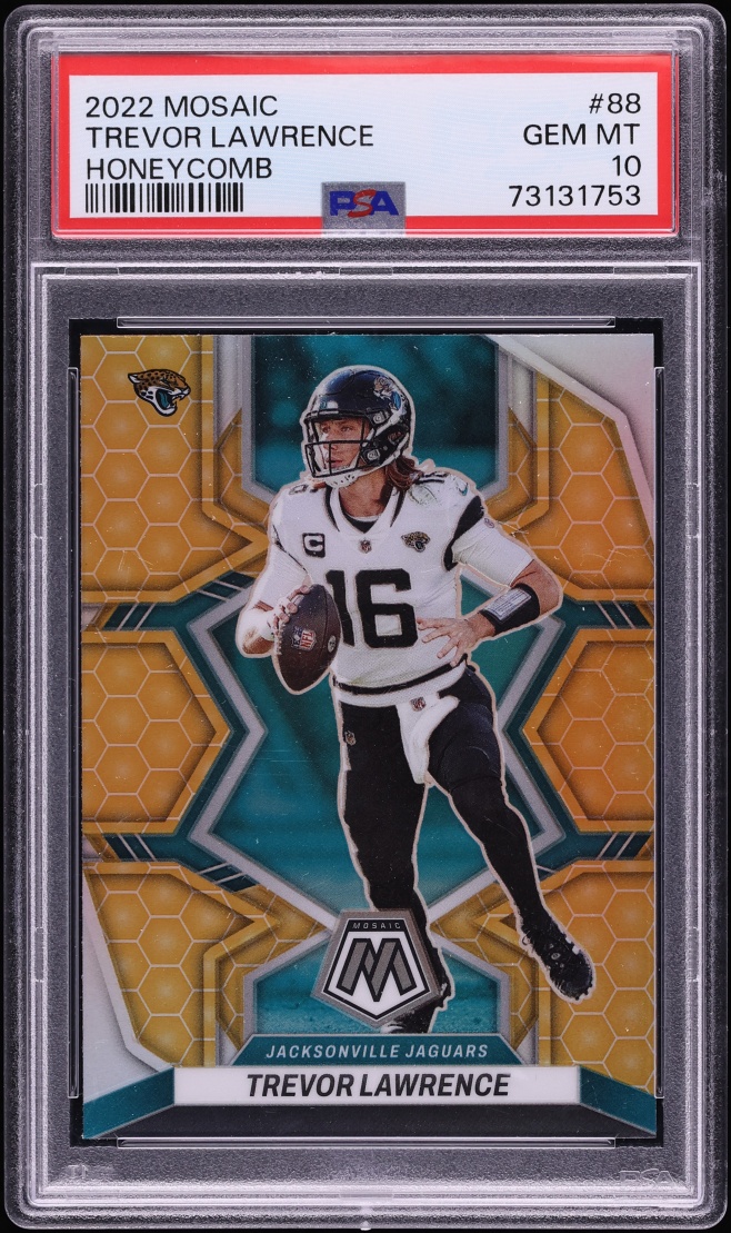 2022 Panini Mosaic Honeycomb Prizm Trevor Lawrence #88 PSA 10 GEM MINT