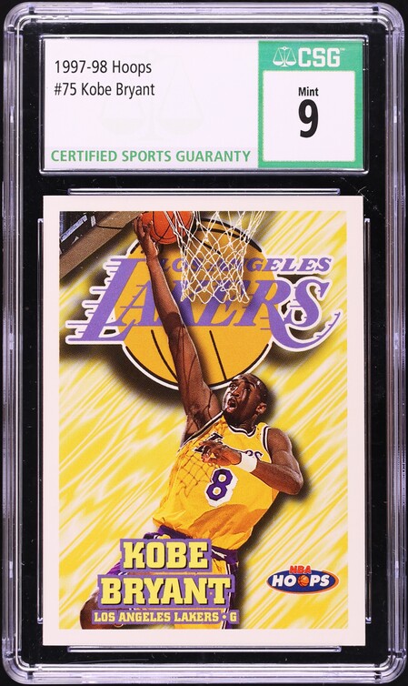 1997 Hoops Frequent Flyer Club Kobe Bryant #9 PSA 9 MINT on