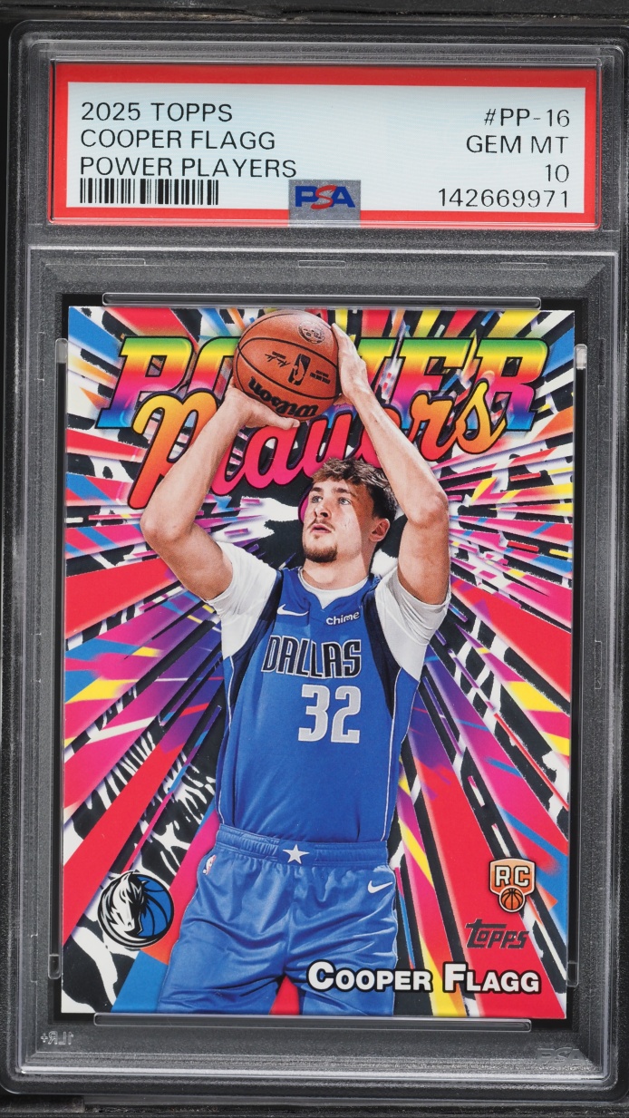 2025 Topps Power Players Cooper Flagg ROOKIE #PP-16 PSA 10 GEM MINT